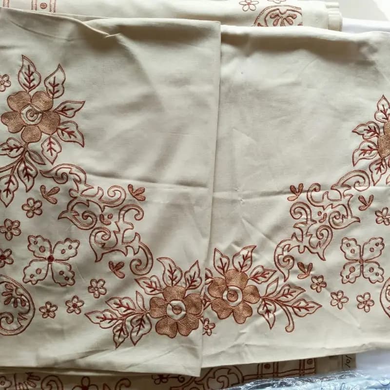 Hand-made bed sheet
