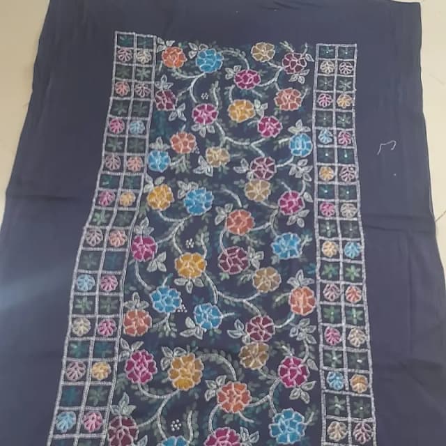 Handmade embroidery shirt cotton
